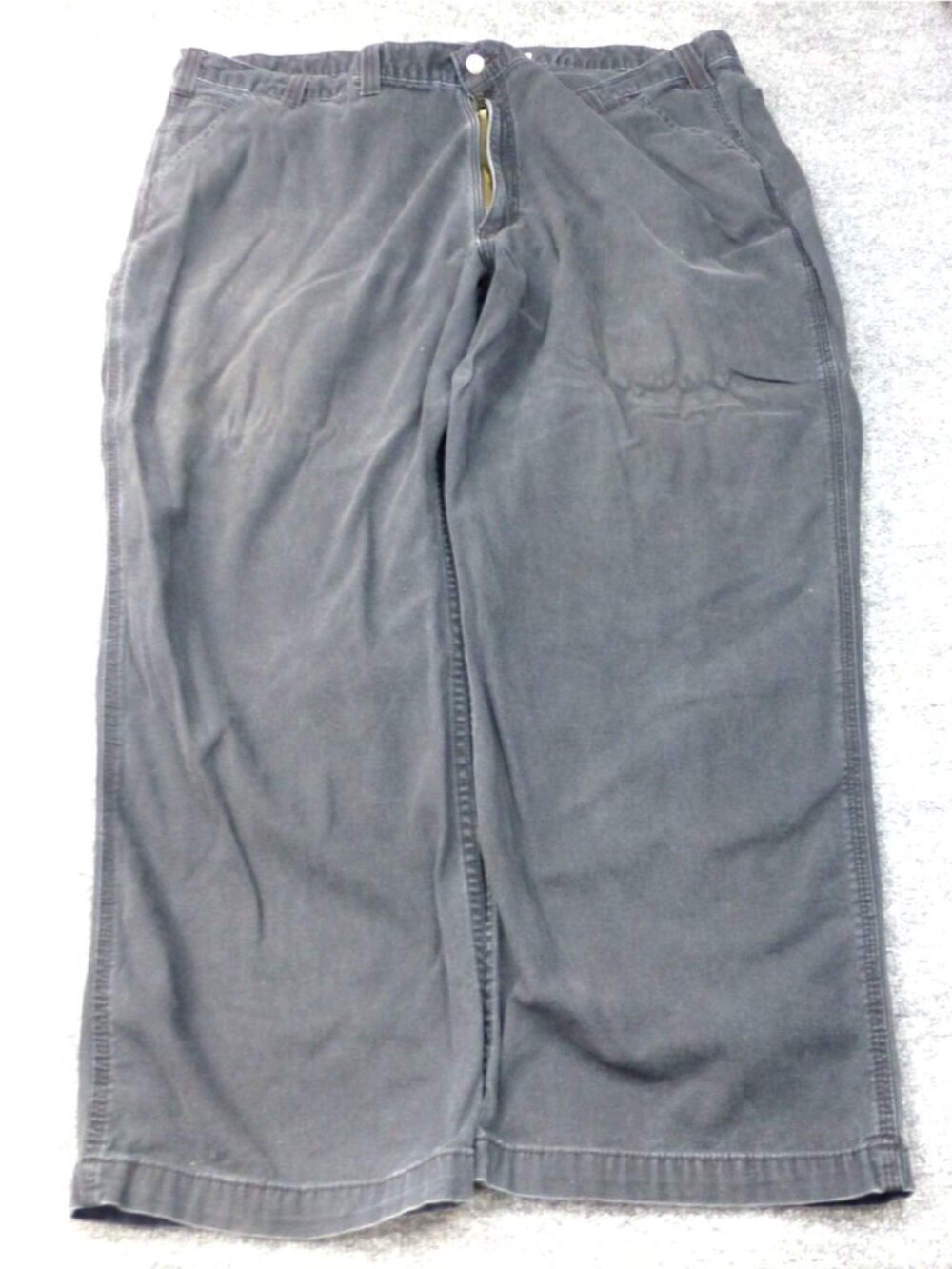 Carhartt Rugged Flex Relaxed Fit Rigby Dungaree Work Pants Mens 48x30 Gray Workw